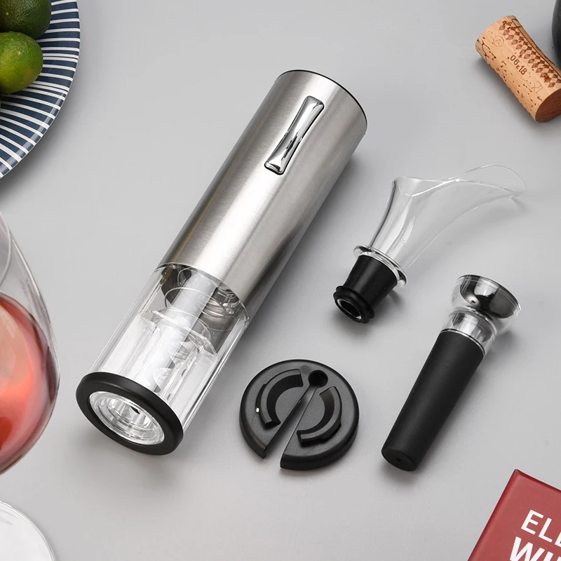 Festival and Party,Wine Electric Corkscrew Suit, with 1 Paper Cutter, 1 Wine Stopper, 1 Wine Pourer, with Rechargeable Battery
Festival and Party,Wine Electric Corkscrew Suit, with 1 Paper Cutter, 1 Wine Stopper, 1 Wine Pourer, with Rechargeable Battery