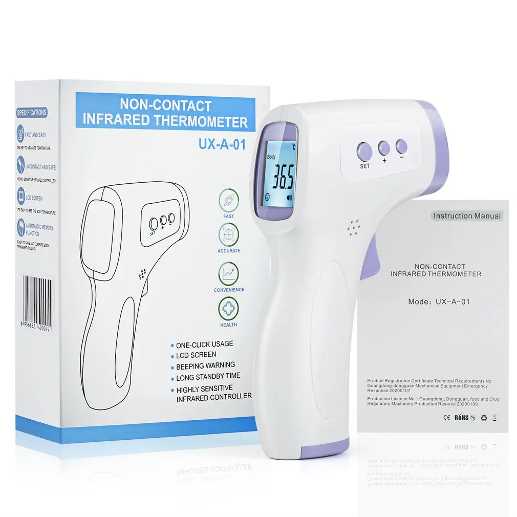 2021 Infrared Thermometer Forehead Body Non-Contact Thermometer Baby Adults Outdoor Home Digital Infrared Fever Ear Thermometer
2021 Infrared Thermometer Forehead Body Non-Contact Thermometer Baby Adults Outdoor Home Digital Infrared Fever Ear Thermometer