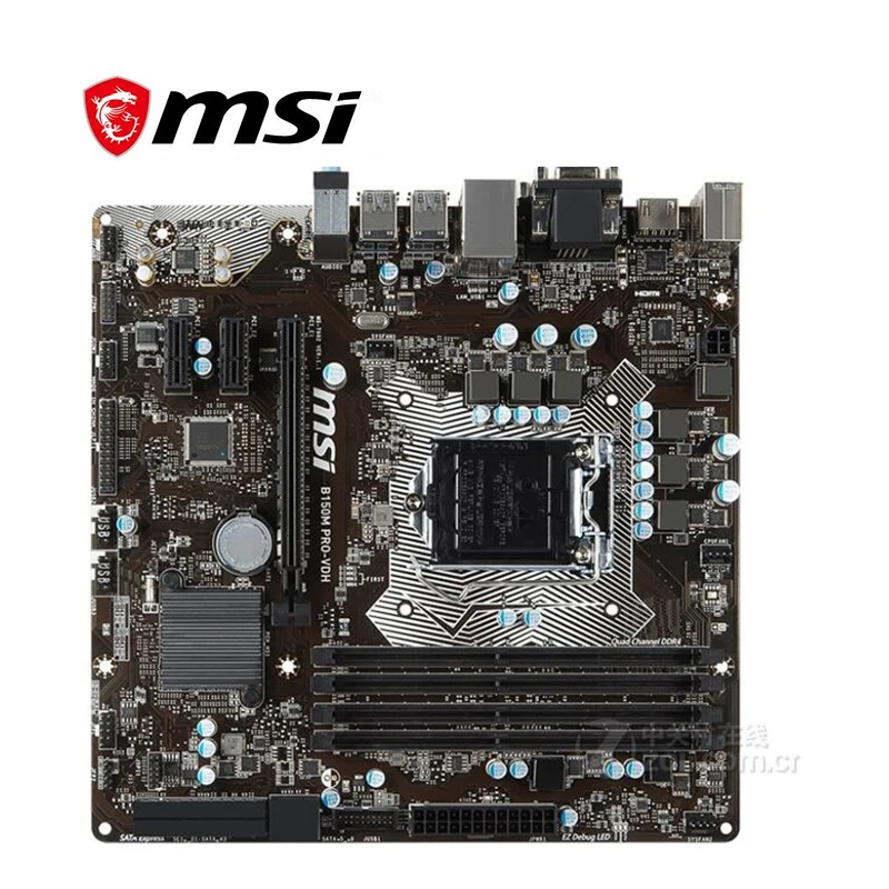 Для MSI B150M PRO VDH материнская плата LGA 1151 DDR4 для Intel B150 150M настольная SATA III USB3.0 PCI E X16 3 0