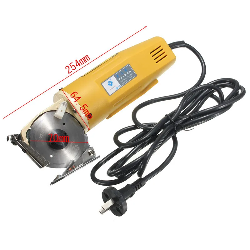 70mm Electric Scissors Shears Cloth Cutter Tailoring Scissor Handheld Leather Blade Knife Fabric Shearing Cutting Tool 110V/220V
70mm Electric Scissors Shears Cloth Cutter Tailoring Scissor Handheld Leather Blade Knife Fabric Shearing Cutting Tool 110V/220V