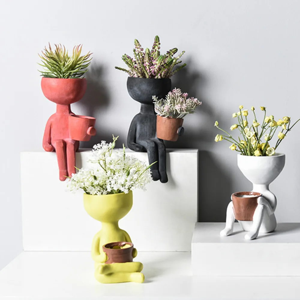 Flower Vase Decoration Home Creative Flower Pot Resin Nordic Art Portrait Sculpture Planter Vase Home Garden Decor Display Vases
Flower Vase Decoration Home Creative Flower Pot Resin Nordic Art Portrait Sculpture Planter Vase Home Garden Decor Display Vases