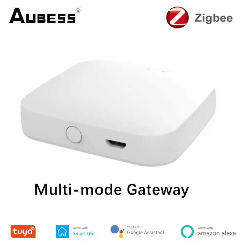 AUBESS Tuya Gateway ZigBee WIFI Bluetooth Mesh Multi-mode Gateway Hub Smart Home Control For Tuya Smart Life Alexa Google Home
AUBESS Tuya Gateway ZigBee WIFI Bluetooth Mesh Multi-mode Gateway Hub Smart Home Control For Tuya Smart Life Alexa Google Home