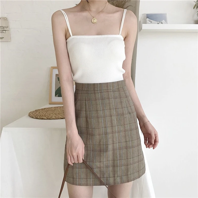 Casual Tops Fashion Women Vest Camisole Sling Tank Tops Knit Vest Stretch Ladies Slim Sexy Strips Camis Tops
Casual Tops Fashion Women Vest Camisole Sling Tank Tops Knit Vest Stretch Ladies Slim Sexy Strips Camis Tops