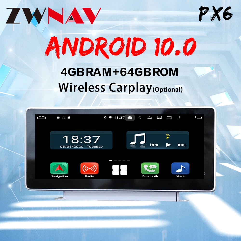 8 core Android 10 автомобильный DVD плеер GPS forAudi A4L 2017-2019 128G 4G Оперативная память навигации PX6 CARPLAY DSP
8 core Android 10 автомобильный DVD плеер GPS forAudi A4L 2017-2019 128G 4G Оперативная память навигации PX6 CARPLAY DSP