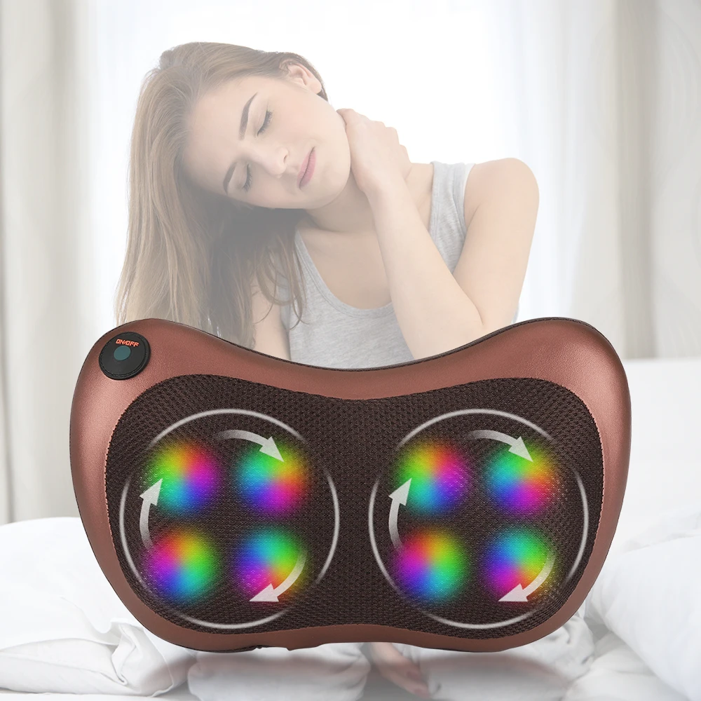 Electric Heating Massage Pillow Shoulder Back Kneading Relaxation Massager Trigger Point Therapy Neck Head Back Massager Cushion
Electric Heating Massage Pillow Shoulder Back Kneading Relaxation Massager Trigger Point Therapy Neck Head Back Massager Cushion