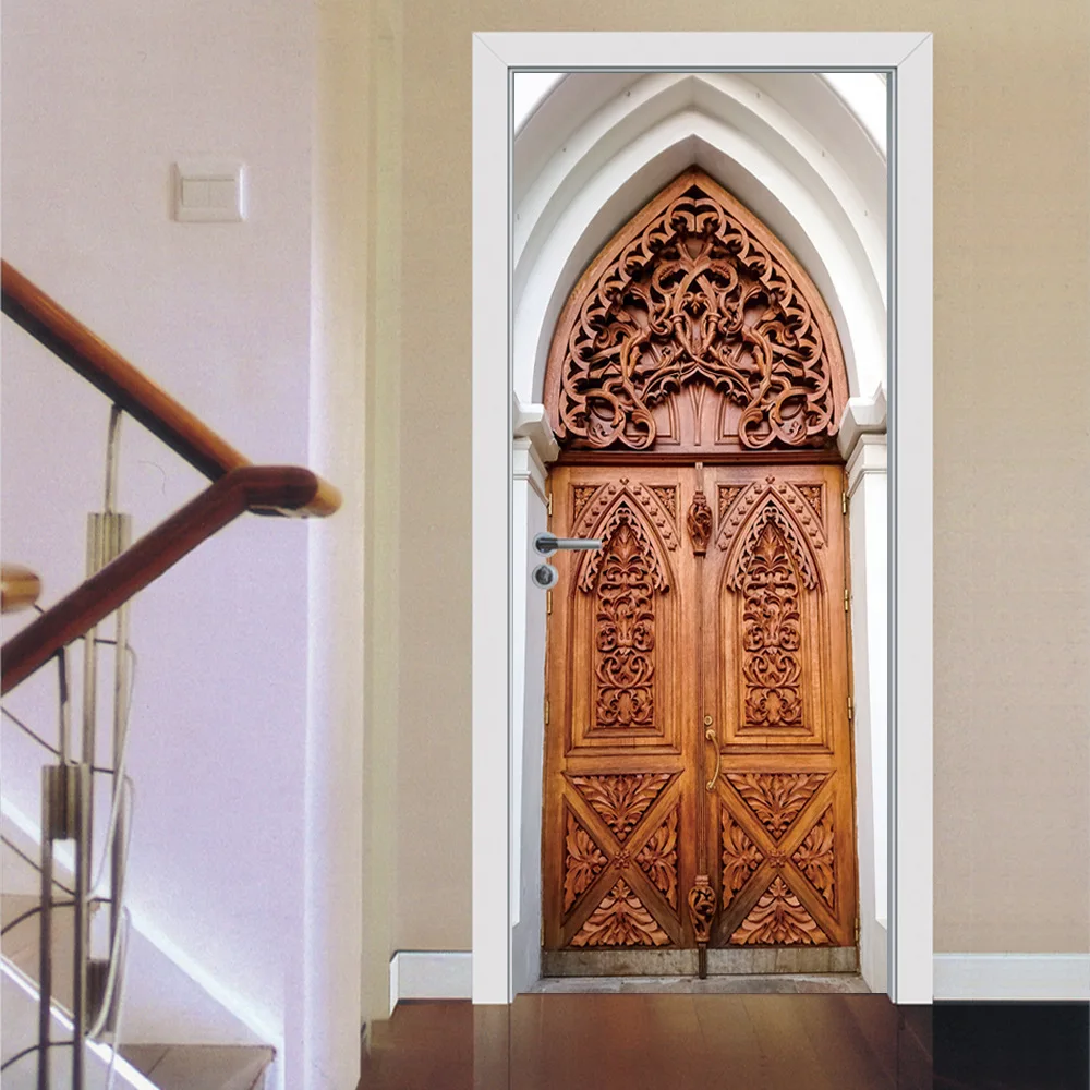 Exquisite Wooden Door Door Stickers Self Adhesive Decal Paper for Living Room PVC Waterproof Print Sticker Art
Exquisite Wooden Door Door Stickers Self Adhesive Decal Paper for Living Room PVC Waterproof Print Sticker Art