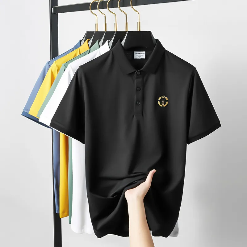2021 summer new thin soft skin-friendly white polo shirt men's short-sleeved slim lapel t-shirt Elasticity
2021 summer new thin soft skin-friendly white polo shirt men's short-sleeved slim lapel t-shirt Elasticity