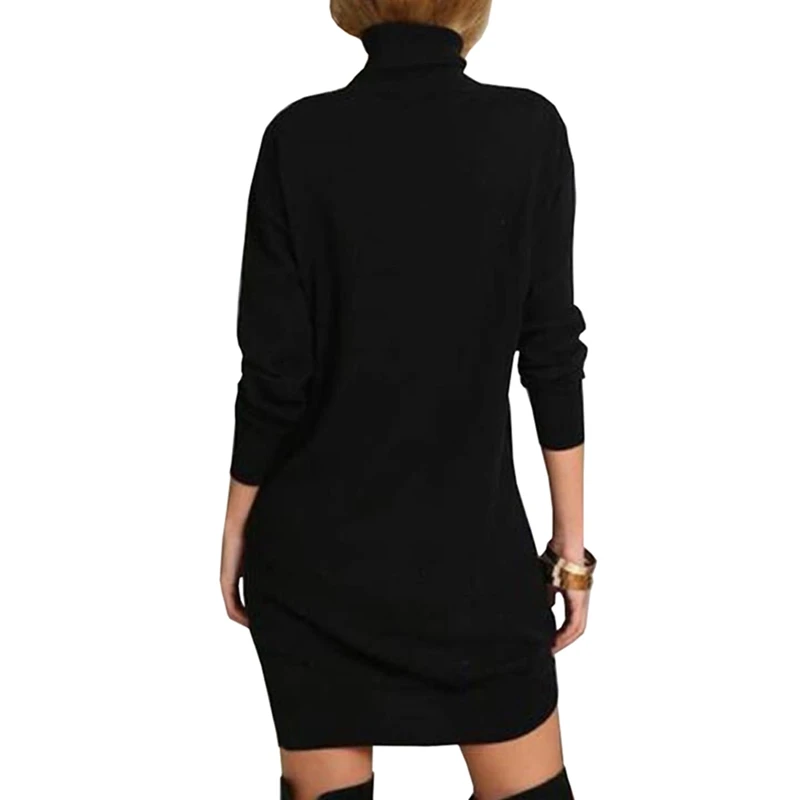 Spring Ladies High Neck Solid Color Long Sleeve Dress New Sexy Fashion Dress Fashion Ladies High Waist Slim Mini Dress
Spring Ladies High Neck Solid Color Long Sleeve Dress New Sexy Fashion Dress Fashion Ladies High Waist Slim Mini Dress