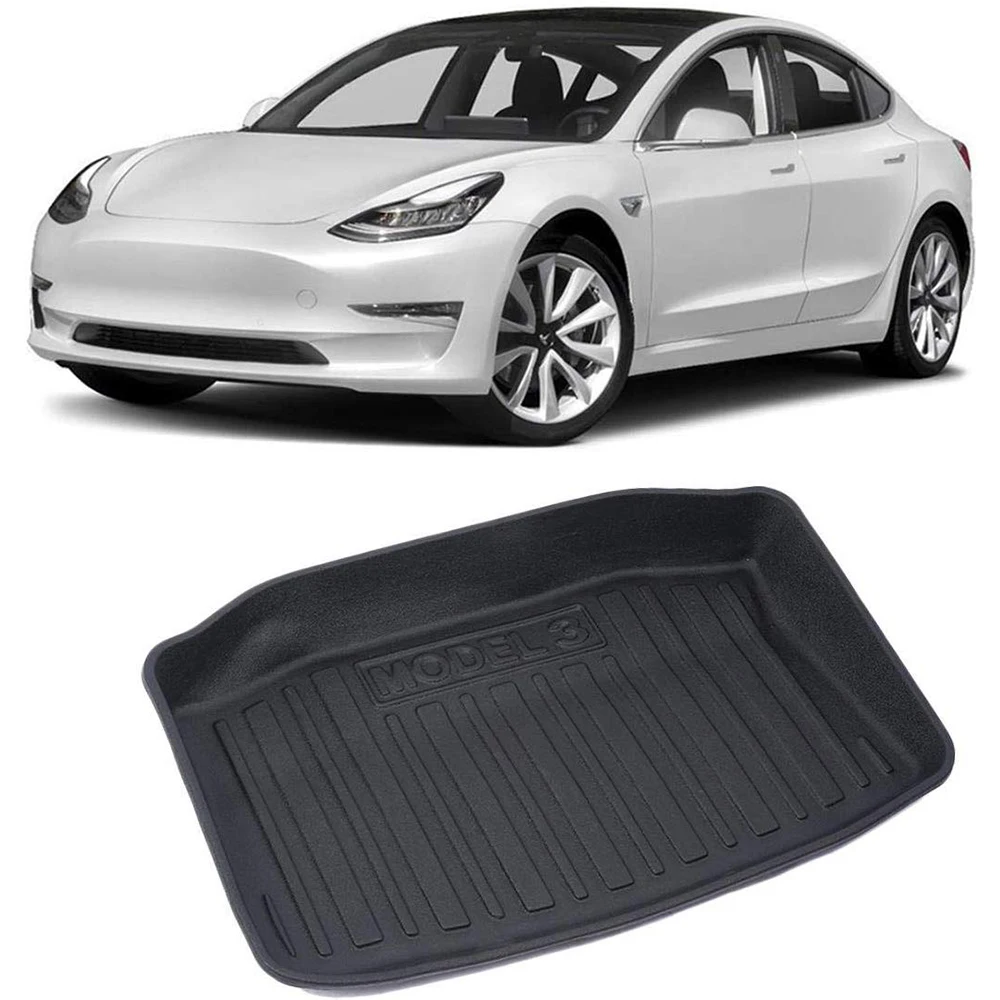 Подгоняемый под заказ коврик для груза Tesla Model 3, черный резиновый коврик для пола в багажник
Подгоняемый под заказ коврик для груза Tesla Model 3, черный резиновый коврик для пола в багажник