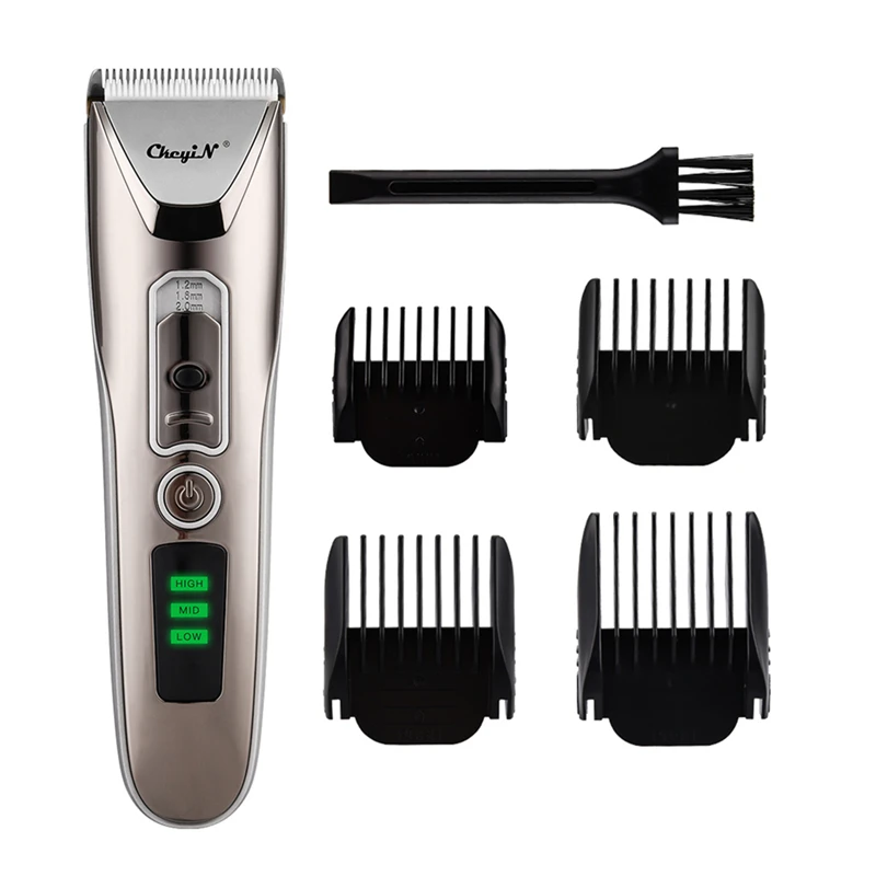 Professional Rechargeable Hair Trimmer for Men Baby Salon Hair Cutting Machine Men Grooming Beard Shaver with 4 Limit Combs
Professional Rechargeable Hair Trimmer for Men Baby Salon Hair Cutting Machine Men Grooming Beard Shaver with 4 Limit Combs