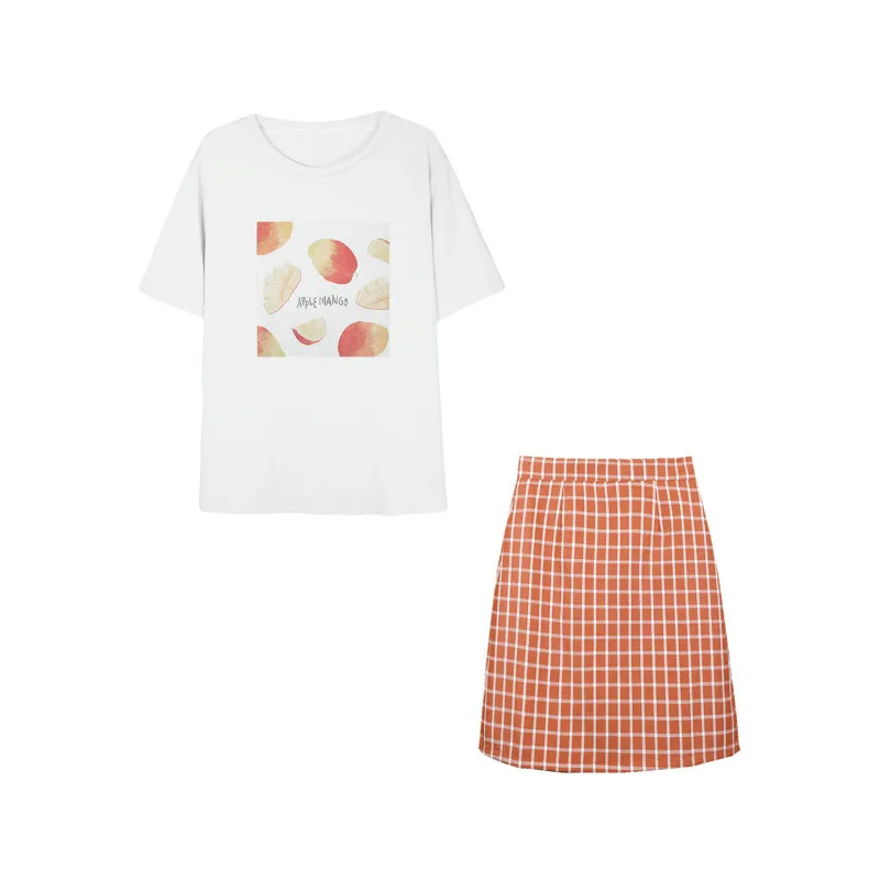 Summer Short Skirt Short Sleeve Suit Female Summer 2020 New Summer Western Temperament Fashion Skirt Summer Two-piece Suit 
Summer Short Skirt Short Sleeve Suit Female Summer 2020 New Summer Western Temperament Fashion Skirt Summer Two-piece Suit