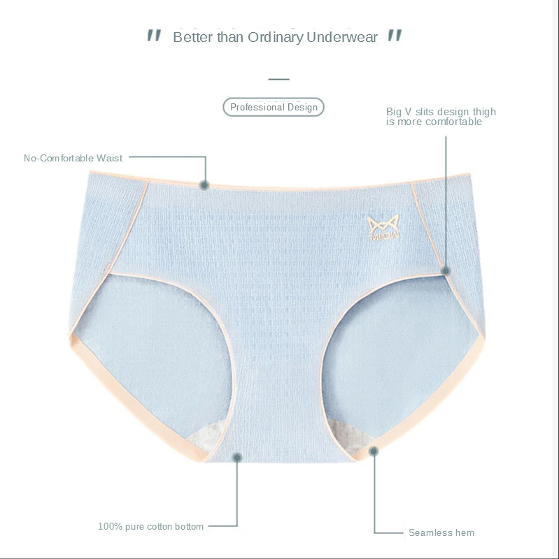 4PCS Xiaomi MiiOW Women's Underwear Cotton Panty Sexy Briefs Female Solid Underpants Graphene Antibacterial Girl Triangle Shorts 
4PCS Xiaomi MiiOW Women's Underwear Cotton Panty Sexy Briefs Female Solid Underpants Graphene Antibacterial Girl Triangle Shorts