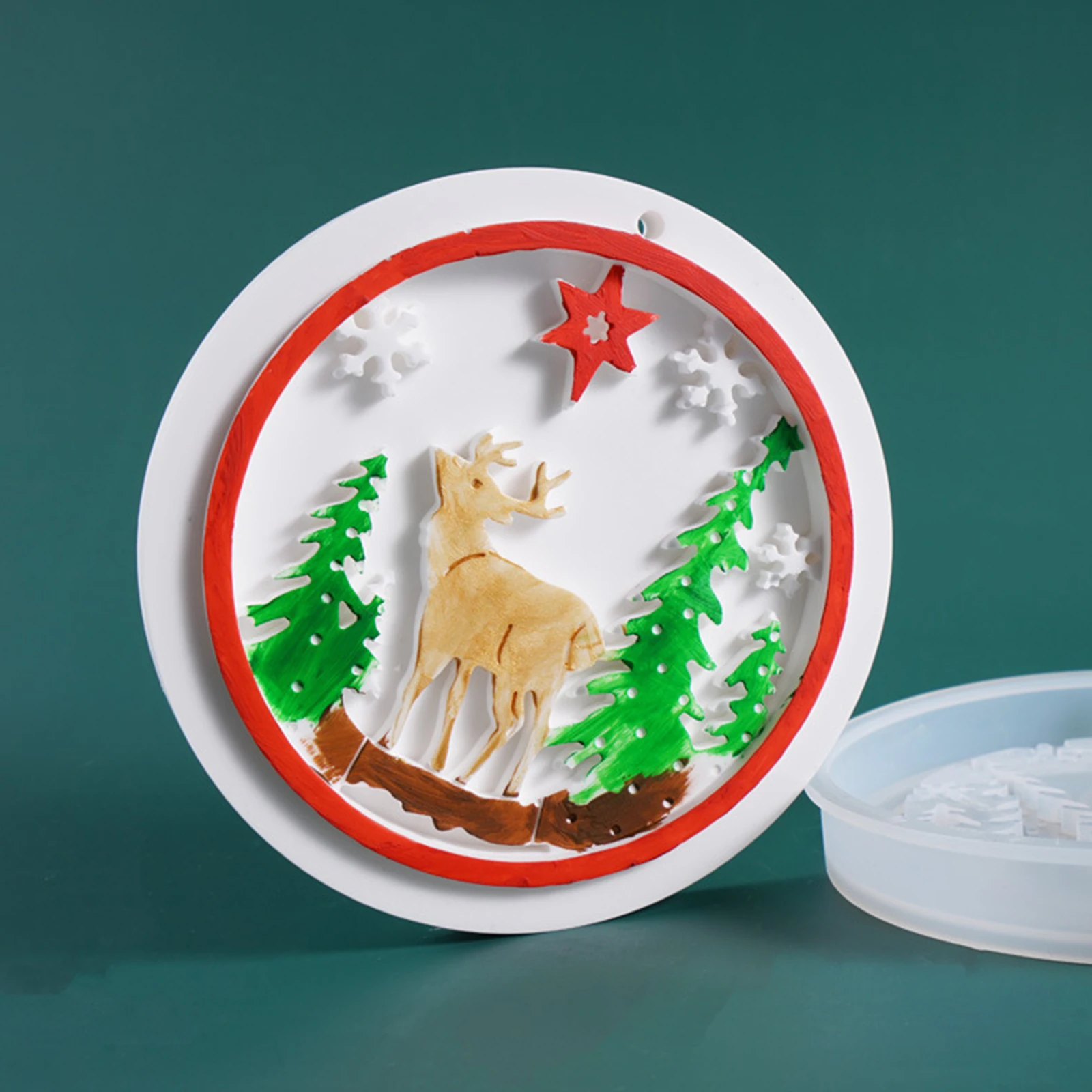 1PC Silicone Resin Mold For Jewelry Making Christmas Tree Round Heart Style Christmas Series White Color Accessories Molds Tools
1PC Silicone Resin Mold For Jewelry Making Christmas Tree Round Heart Style Christmas Series White Color Accessories Molds Tools