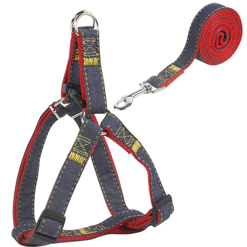 Adjustable Denim Dogs Leash Harness Set Pet Lead Vest for Small Medium Large Puppy Dogs Walking Training Accessories
Adjustable Denim Dogs Leash Harness Set Pet Lead Vest for Small Medium Large Puppy Dogs Walking Training Accessories