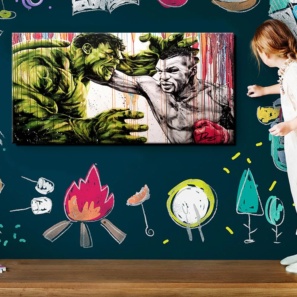 Green Vs Tyson Poster Wall Art Picture Canvas Prints for Home Decoration Modern Living Room Art Bedroom Decor
Green Vs Tyson Poster Wall Art Picture Canvas Prints for Home Decoration Modern Living Room Art Bedroom Decor
