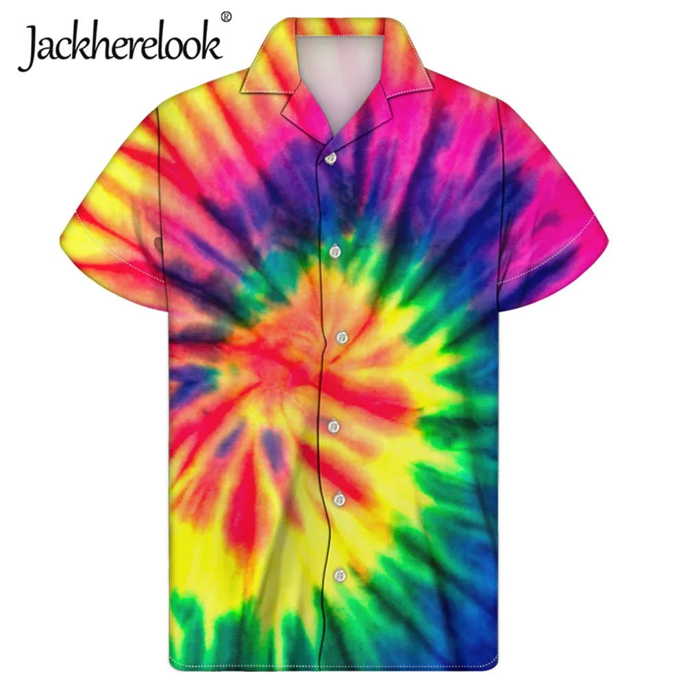 Jackherelook Tie-dye Print Hawaiian Beach Shirt for Men's Summer Short Sleeve Aloha Shirts Mens Holiday Vacation Pride Clothing
Jackherelook Tie-dye Print Hawaiian Beach Shirt for Men's Summer Short Sleeve Aloha Shirts Mens Holiday Vacation Pride Clothing