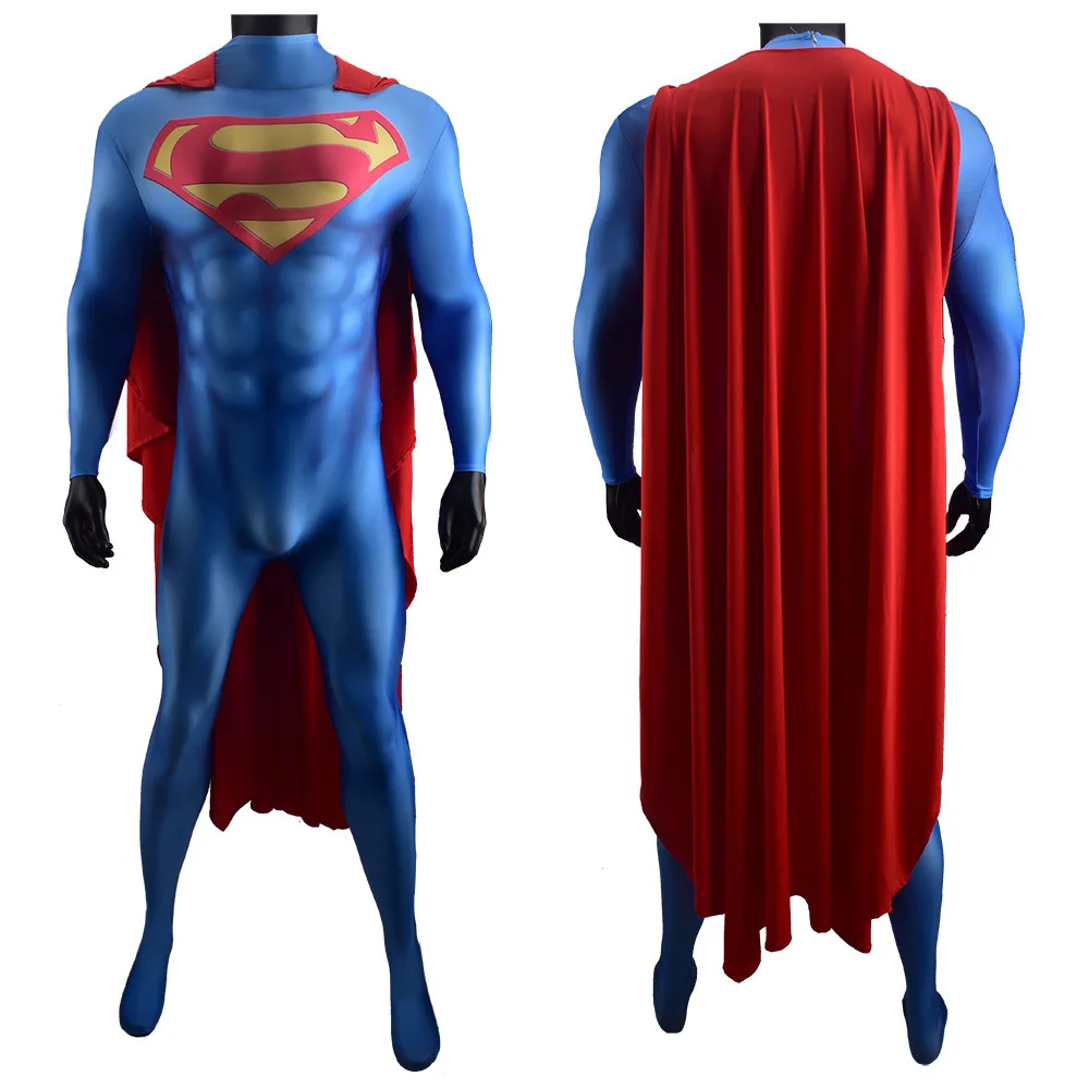Adults man Kids Steel Clothes Cosplay Costume Classic Zentai Suit Superhero Halloween Boys Blue Bodysuit Jumpsuit with Cloak
Adults man Kids Steel Clothes Cosplay Costume Classic Zentai Suit Superhero Halloween Boys Blue Bodysuit Jumpsuit with Cloak