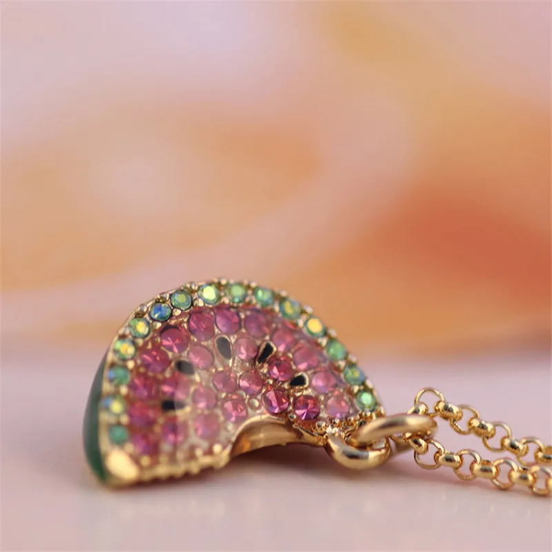 Watermelon Pendant Copper Plated Gold Charm DIY Accessories Necklace Handmade Enamel Jewelry
Watermelon Pendant Copper Plated Gold Charm DIY Accessories Necklace Handmade Enamel Jewelry