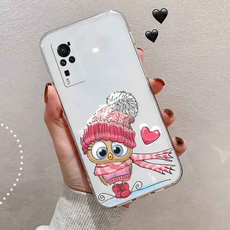Owl Cute cartoon animal Phone Case Transparent for vivo v y iqoo 3 15 17 19 5 70 51 52 30 20 s se luxury funda coque capa
Owl Cute cartoon animal Phone Case Transparent for vivo v y iqoo 3 15 17 19 5 70 51 52 30 20 s se luxury funda coque capa
