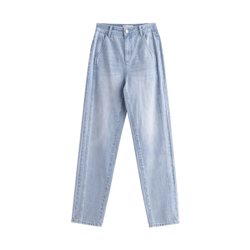 INMAN Womens Jeans Korean Fashion Casual Button Water Ripple Waist Pockets Straight All-Match Cotton Lady Denim Trousers
INMAN Womens Jeans Korean Fashion Casual Button Water Ripple Waist Pockets Straight All-Match Cotton Lady Denim Trousers