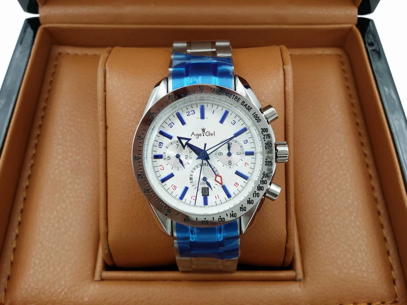 Luxury New Men Automatic Mechanical Watches Speed Racing Luminous Full Steel GMT Sapphire Gent Black White Reduced Leahter
Luxury New Men Automatic Mechanical Watches Speed Racing Luminous Full Steel GMT Sapphire Gent Black White Reduced Leahter