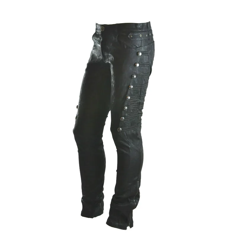 2021 European and sk American men's slim casual warm PU solid color leather pants 1524
2021 European and sk American men's slim casual warm PU solid color leather pants 1524