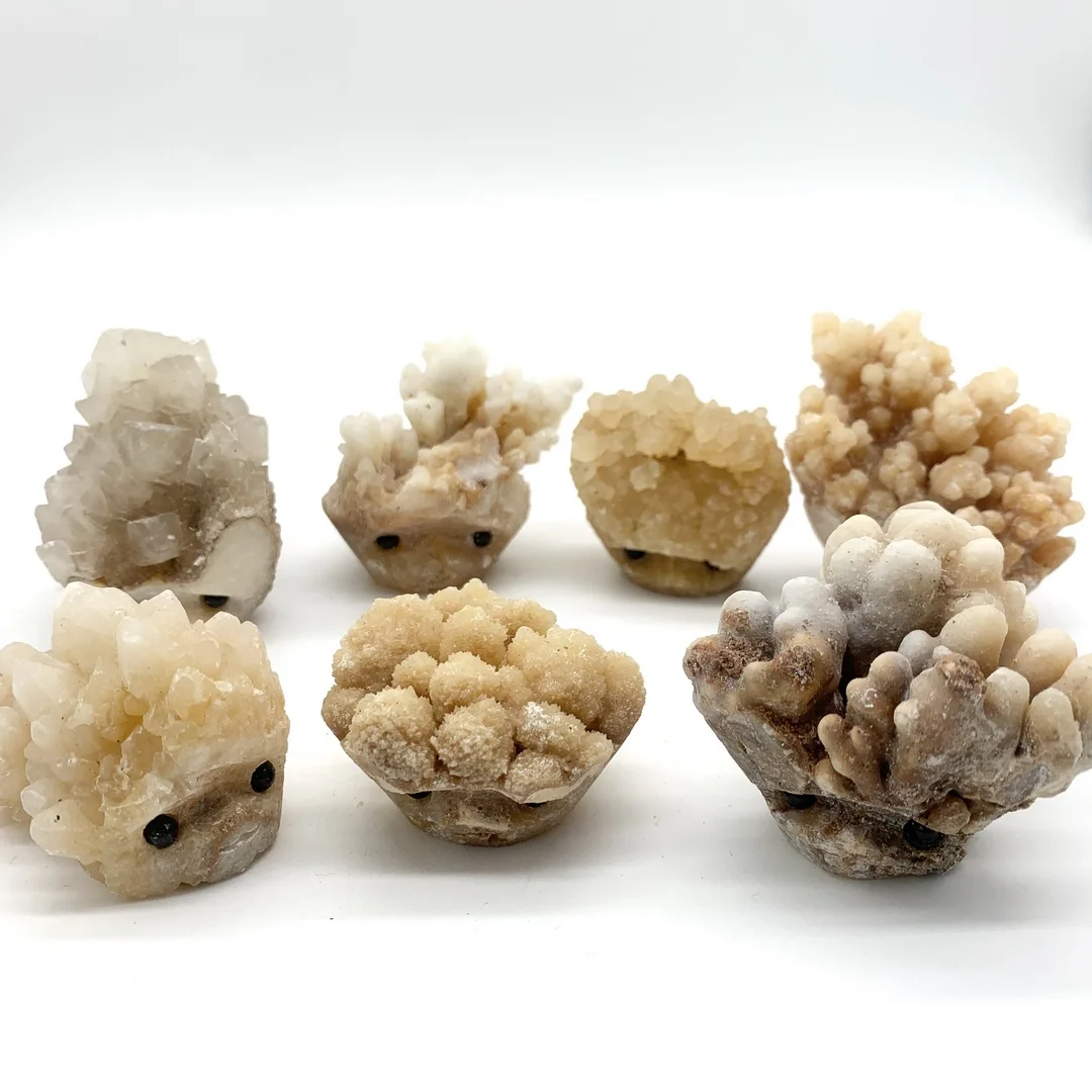 Middle Size Natural Stalactite Cluster Quartz Hedgehog Ornaments Hand Carved Stones Purification Gifts Office Decor Healing
Middle Size Natural Stalactite Cluster Quartz Hedgehog Ornaments Hand Carved Stones Purification Gifts Office Decor Healing
