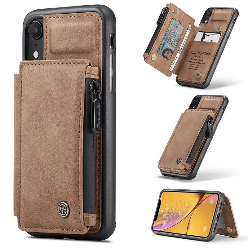 Case for IPhone xr Multifunction Vintage Leather Wallet Case RFID Blocking Card Slots Kickstand Magnetic Clasp Zipper Pocket
Case for IPhone xr Multifunction Vintage Leather Wallet Case RFID Blocking Card Slots Kickstand Magnetic Clasp Zipper Pocket