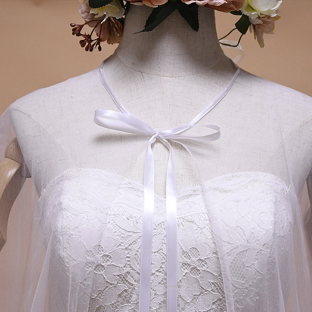 TRiXY G16 Women's Long Train Shawls Elegant Long Capes for Wedding White simple Lace up Bridal Shawls Wraps for Evening Party
TRiXY G16 Women's Long Train Shawls Elegant Long Capes for Wedding White simple Lace up Bridal Shawls Wraps for Evening Party