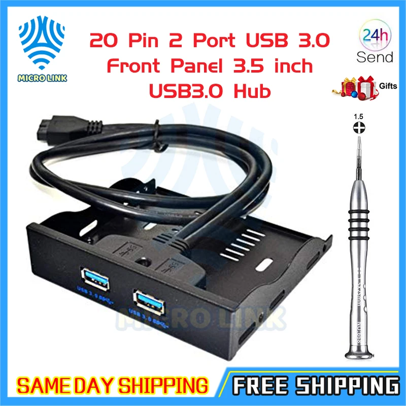 Mlc 20 Pin 2 порта USB 3 0 Передняя панель 5 дюйма USB3.0 Hub расширение кабеля адаптер