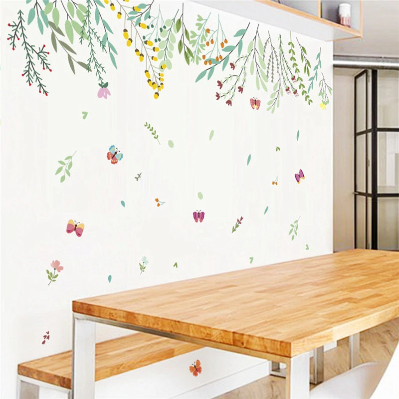 Charming Flowers Vine Butterfly Wall Stickers For Tv Background Living Room Home Decoration Diy Plant Mural Art Pvc Decal Poster
Charming Flowers Vine Butterfly Wall Stickers For Tv Background Living Room Home Decoration Diy Plant Mural Art Pvc Decal Poster