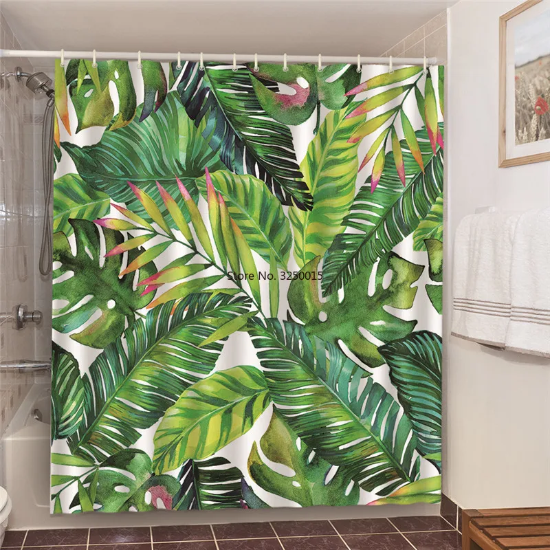 Green Cactus Printed Curtains For Bathroom Decoration Palm Leaves Shower Curtains Set With 12 Hooks Bath Decor douchegordijn 3d
Green Cactus Printed Curtains For Bathroom Decoration Palm Leaves Shower Curtains Set With 12 Hooks Bath Decor douchegordijn 3d