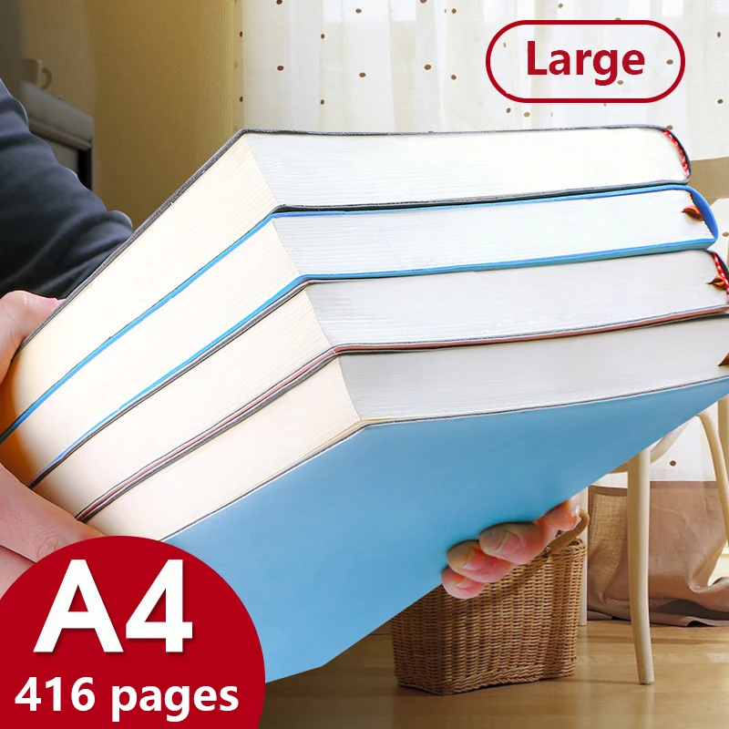 A4 thick notebook business notebook leather notebook work record office big book student writing plan soft leather hand book
A4 thick notebook business notebook leather notebook work record office big book student writing plan soft leather hand book