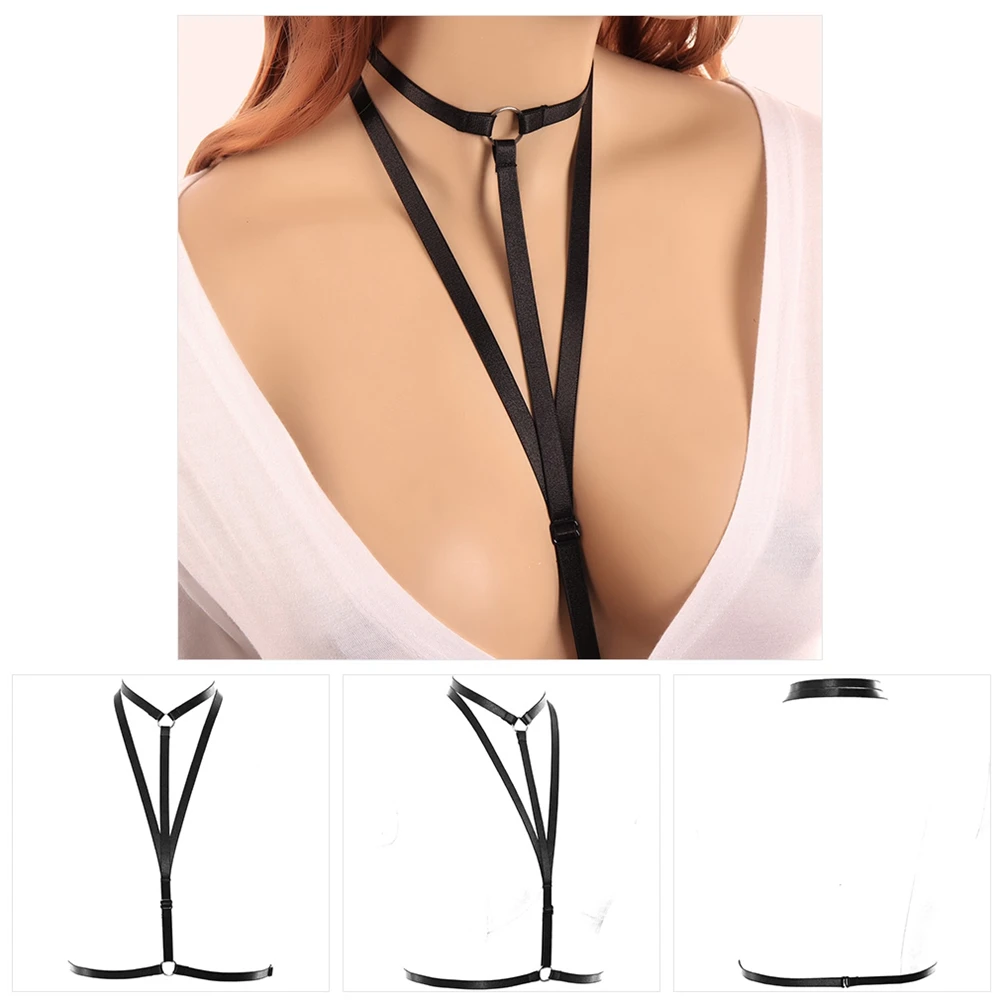 Fetish Punk Women Hollow Bra Harness Perspective Crop Tops Cage Bra Sexy Body Bondage Goth Harajuku Handmade Suspender Belt
Fetish Punk Women Hollow Bra Harness Perspective Crop Tops Cage Bra Sexy Body Bondage Goth Harajuku Handmade Suspender Belt