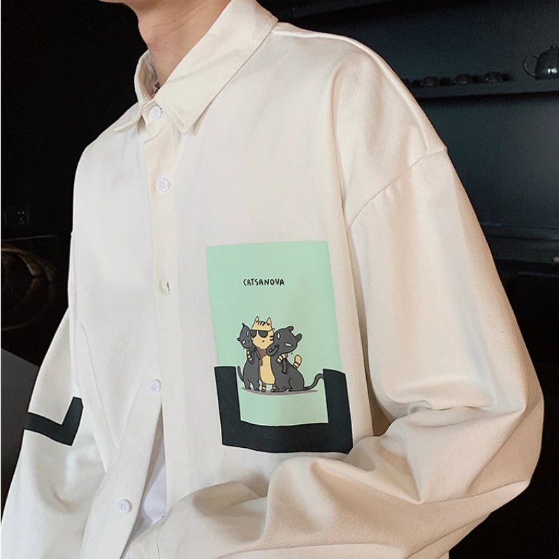 Fun Print Men Shirt Fashion Casual Long Sleeve Shirts Plus Size Shirts for Men M-5xl Japanese Vintage Blouse Hip Hop Streetwear
Fun Print Men Shirt Fashion Casual Long Sleeve Shirts Plus Size Shirts for Men M-5xl Japanese Vintage Blouse Hip Hop Streetwear
