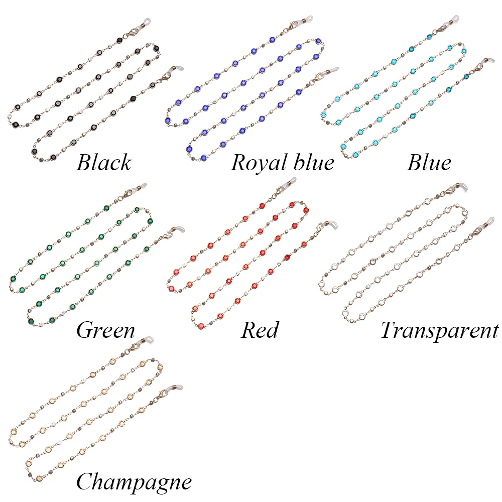 2021 New Crystal Beaded Sunglasses Chains Holder Lanyard Women's Neck Chian Strap Glasses Cord Eyewear Rope Accessory Gift
2021 New Crystal Beaded Sunglasses Chains Holder Lanyard Women's Neck Chian Strap Glasses Cord Eyewear Rope Accessory Gift