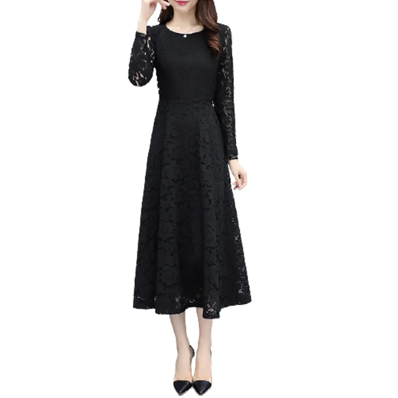 Lace Dress Women O-Neck Full Sleeve Elegant A-Line Dresses Women 2021 Spring Autumn Korean Slim Blue White Dress Female CX2241
Lace Dress Women O-Neck Full Sleeve Elegant A-Line Dresses Women 2021 Spring Autumn Korean Slim Blue White Dress Female CX2241