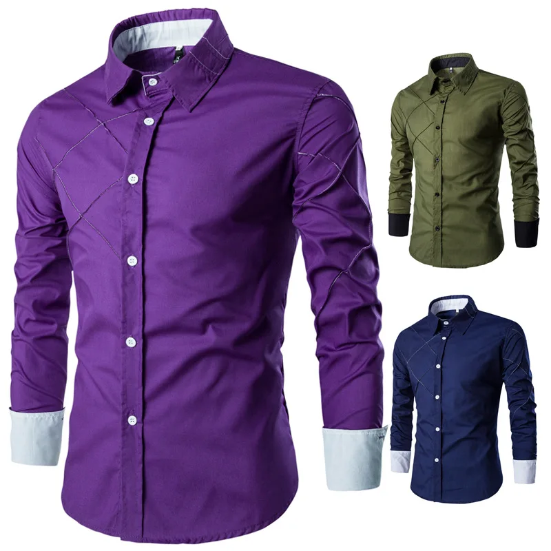 SKU: CS14 men's long sleeve shirt grid line 10 leisure shirt color design
SKU: CS14 men's long sleeve shirt grid line 10 leisure shirt color design