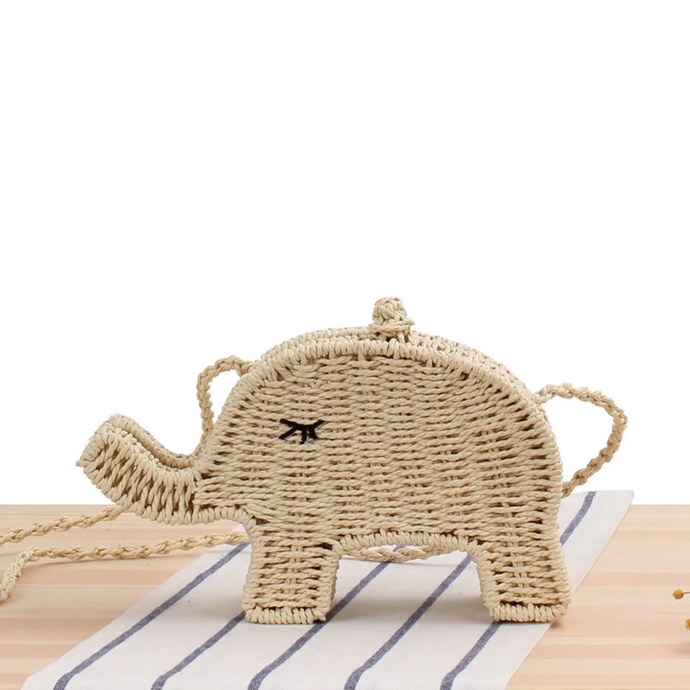 Nordic Style Straw Kids bag INS Fashion Handmade Rattan Vintage Basket bag Kids Shoulder Bag Elephant Shape Purse for Girls
Nordic Style Straw Kids bag INS Fashion Handmade Rattan Vintage Basket bag Kids Shoulder Bag Elephant Shape Purse for Girls