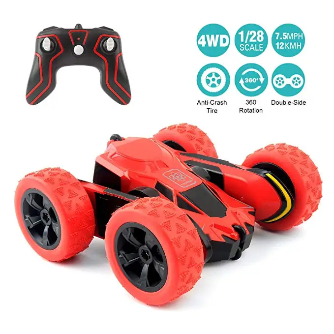 RC Car Stunt Car Toy Amicool 4WD 2.4Ghz Remote Control Car Double Sided Rotating Vehicles 360° Flips, Kids Toy Car for kids
RC Car Stunt Car Toy Amicool 4WD 2.4Ghz Remote Control Car Double Sided Rotating Vehicles 360° Flips, Kids Toy Car for kids