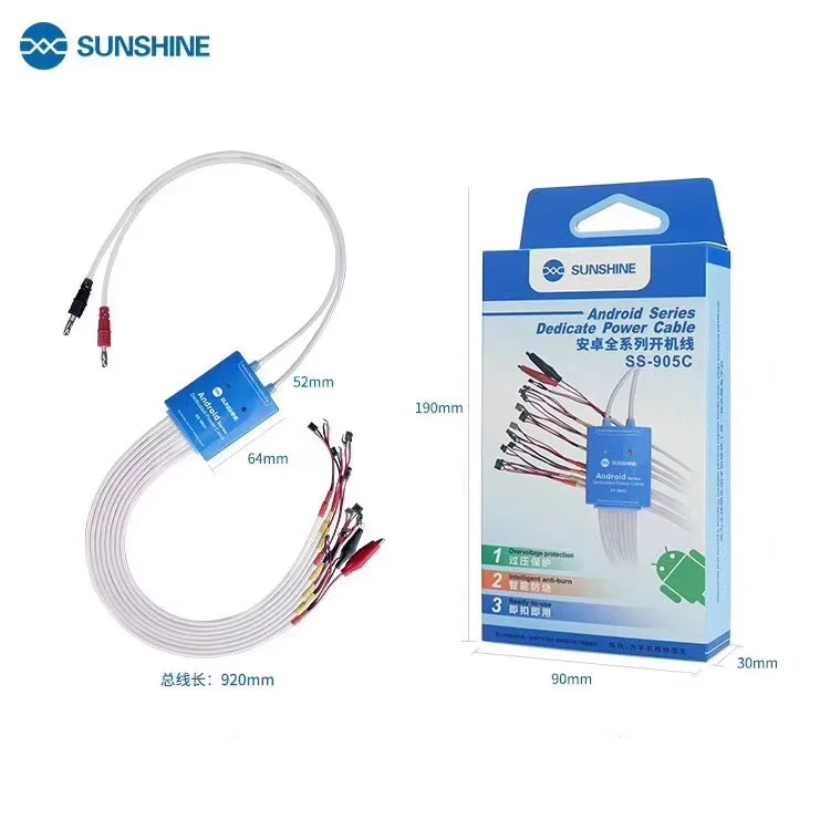 Sunshine SS-905C включения питания кабель Android одна кнопка загрузки линии управления для Huawei Xiaomi Samsung Meizu OnePlus OPPO тест
Sunshine SS-905C включения питания кабель Android одна кнопка загрузки линии управления для Huawei Xiaomi Samsung Meizu OnePlus OPPO тест
