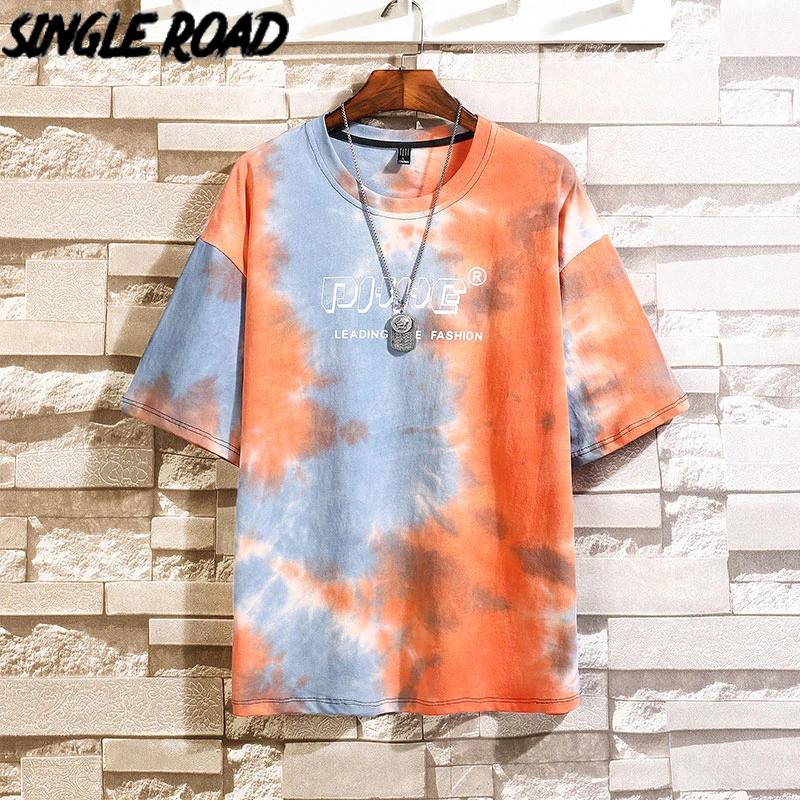 FAKUNTN Single Road Men T-shirt 2021 Short Sleeve Top Oversized Tie Dye Tshirt Male Hip Hop Japanese Streetwear Harajuku 
FAKUNTN Single Road Men T-shirt 2021 Short Sleeve Top Oversized Tie Dye Tshirt Male Hip Hop Japanese Streetwear Harajuku