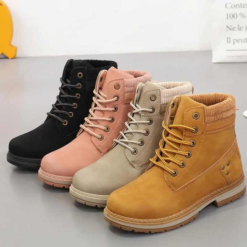 2021 Autumn Winter Women Lace Up Ankle Boots Women's Round Toe Ladies Comfort Platform Woman Fashion Female Shoe Casual
2021 Autumn Winter Women Lace Up Ankle Boots Women's Round Toe Ladies Comfort Platform Woman Fashion Female Shoe Casual