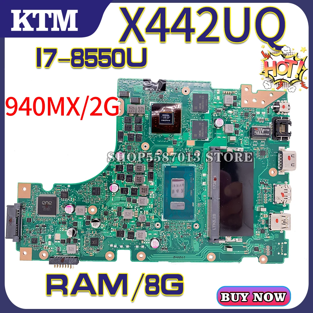 X442UQ Notebook Mainboard For ASUS X442U F442U A442U A480U R419U X442UN X442UQR Laptop Motherboard I7-8550U CPU 8G RAM 940MX/2G
X442UQ Notebook Mainboard For ASUS X442U F442U A442U A480U R419U X442UN X442UQR Laptop Motherboard I7-8550U CPU 8G RAM 940MX/2G