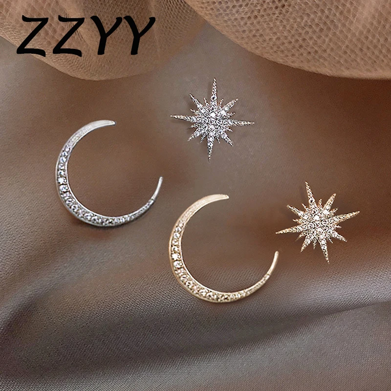ZZYY Star Moon Earrings for Women Korean Fashion Asymmetrical High Quality Earrings Luxury Designer Earrings Exquisite Ear Nail
ZZYY Star Moon Earrings for Women Korean Fashion Asymmetrical High Quality Earrings Luxury Designer Earrings Exquisite Ear Nail