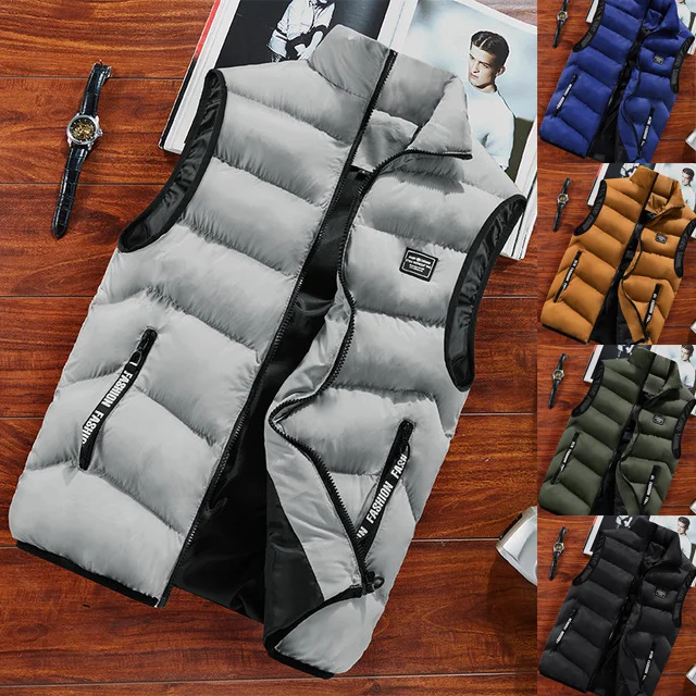 Fashion Mens Jacket Sleeveless Vest Autumn Winter Thermal Soft Casual Outwear Coat Male Cotton Men's Vest Thicken Warm Waistcoat
Fashion Mens Jacket Sleeveless Vest Autumn Winter Thermal Soft Casual Outwear Coat Male Cotton Men's Vest Thicken Warm Waistcoat