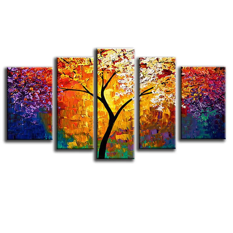 5pcs Hand Painted Thick Oil Painting On Canvas Colorful Tree Modern Home Decor Abstract Wall Art Picture For Living Room Gift
5pcs Hand Painted Thick Oil Painting On Canvas Colorful Tree Modern Home Decor Abstract Wall Art Picture For Living Room Gift