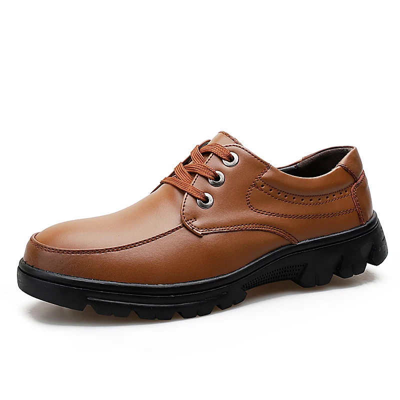 2019 Luxury Men High Quality Business Casual Shoes Men's Outdoor Sports Male Breathable First Layer Leather | Обувь