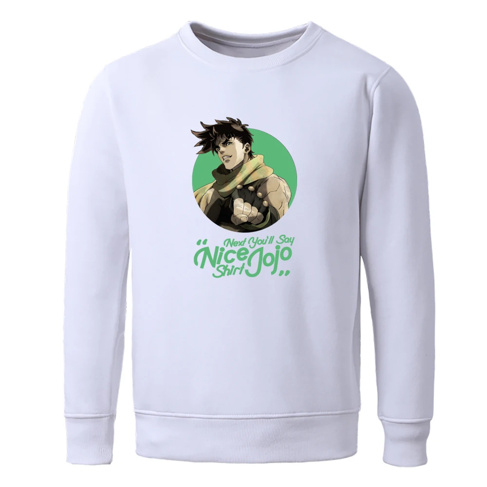 Next You'Ll Say Nice Shirt Jojo Printing Man Sweatshirts Comfortable High Quality Sweatshirt Men Korean Hip Hop Male Hoodies
Next You'Ll Say Nice Shirt Jojo Printing Man Sweatshirts Comfortable High Quality Sweatshirt Men Korean Hip Hop Male Hoodies