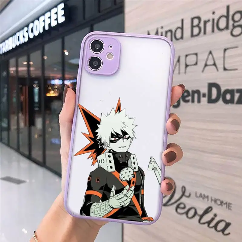 Anime My Hero Academia bakugou Boku Phone Cases matte transparent For purple iPhone 7 8 x xs xr 11 12 pro plus max mini
Anime My Hero Academia bakugou Boku Phone Cases matte transparent For purple iPhone 7 8 x xs xr 11 12 pro plus max mini